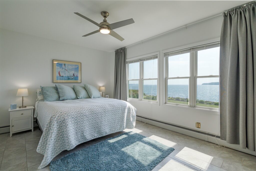 Guest House master bedroom Sea Duck Cottage Maine Vacation Rental